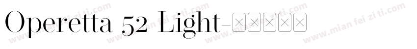 Operetta 52 Light字体转换
